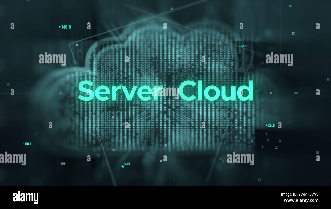 Cloud server. Niente slogan o messaggi. Foto Stock