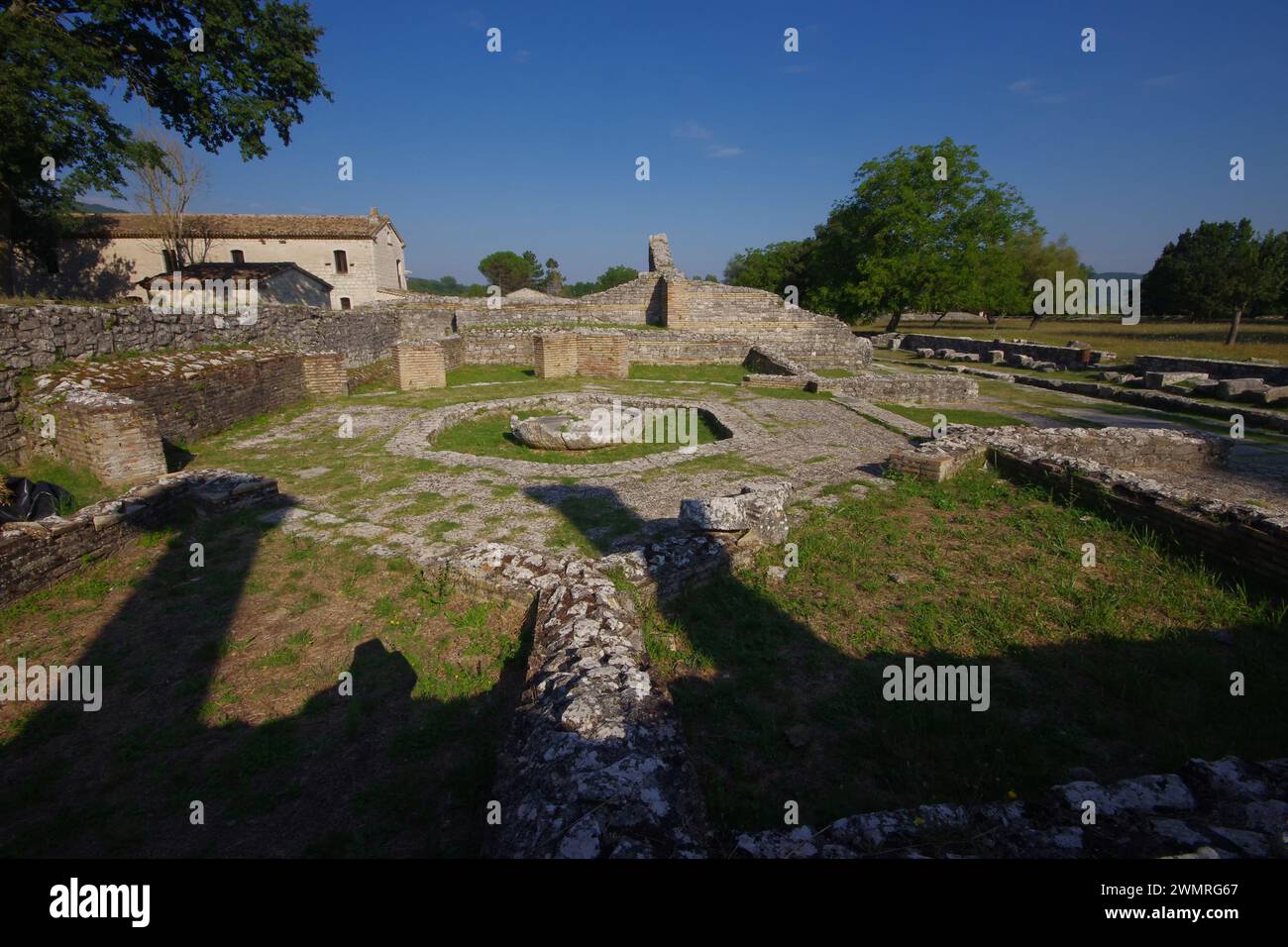 Il Macellum o il mercato. Area archeologica di Altilia - Sepino, Molise, Italia Foto Stock