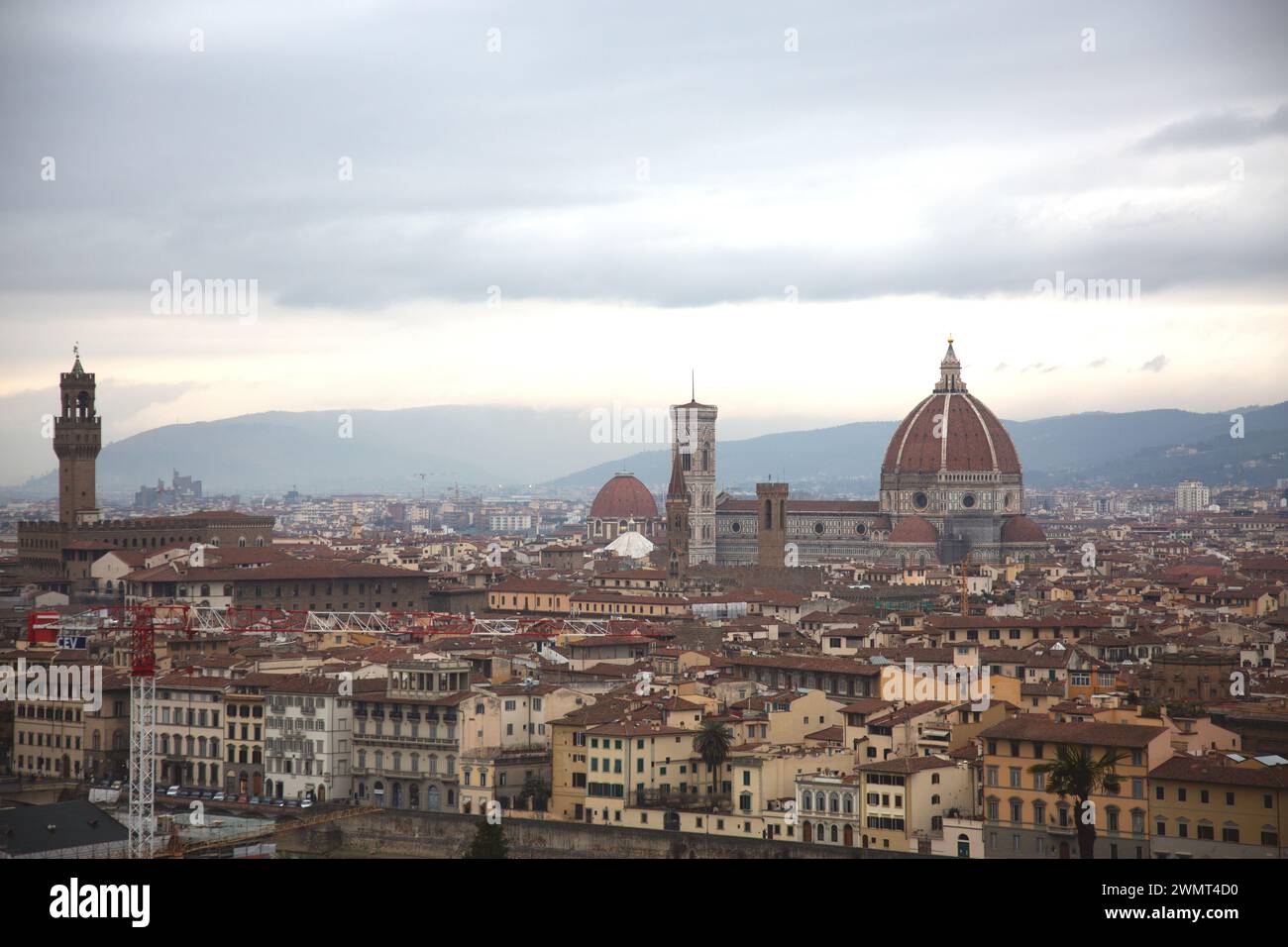 Firenze; è la capitale della Toscana italiana. Firenze era un centro del commercio e della finanza medievale europea. Foto Stock