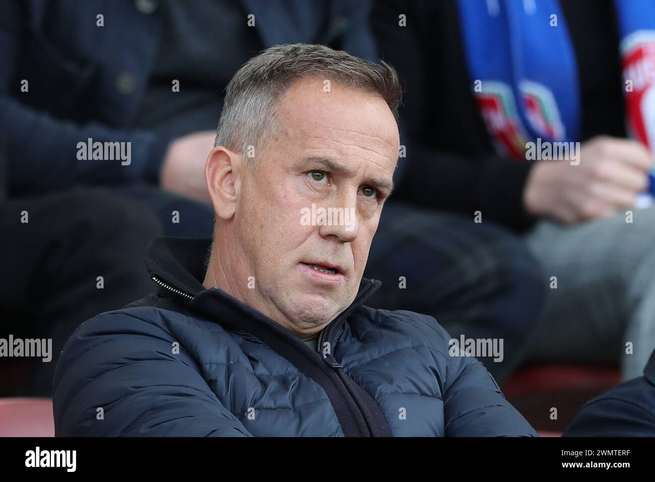 Cracovia, Polonia. 25 febbraio 2024. Piotr Burlikowski polacco visto durante la partita di calcio polacca PKO Ekstraklasa League 2023/2024 tra Puszcza Niepolomice e Zaglebie Lubin allo stadio Cracovia. Punteggio finale; Puszcza Niepolomice 2:2 Zaglebie Lubin. (Foto di Grzegorz Wajda/SOPA Images/Sipa USA) credito: SIPA USA/Alamy Live News Foto Stock