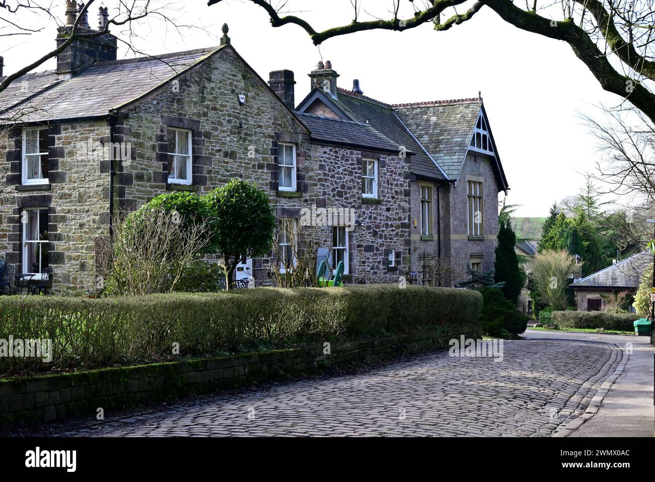 Intorno al Regno Unito - Una passeggiata per Withnell Fold Village, Chorley, Lancashire, Regno Unito Foto Stock