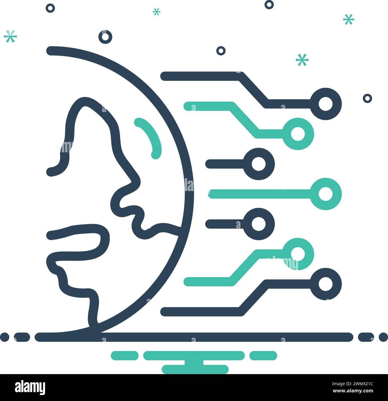 Icona per dati globali, globale Illustrazione Vettoriale