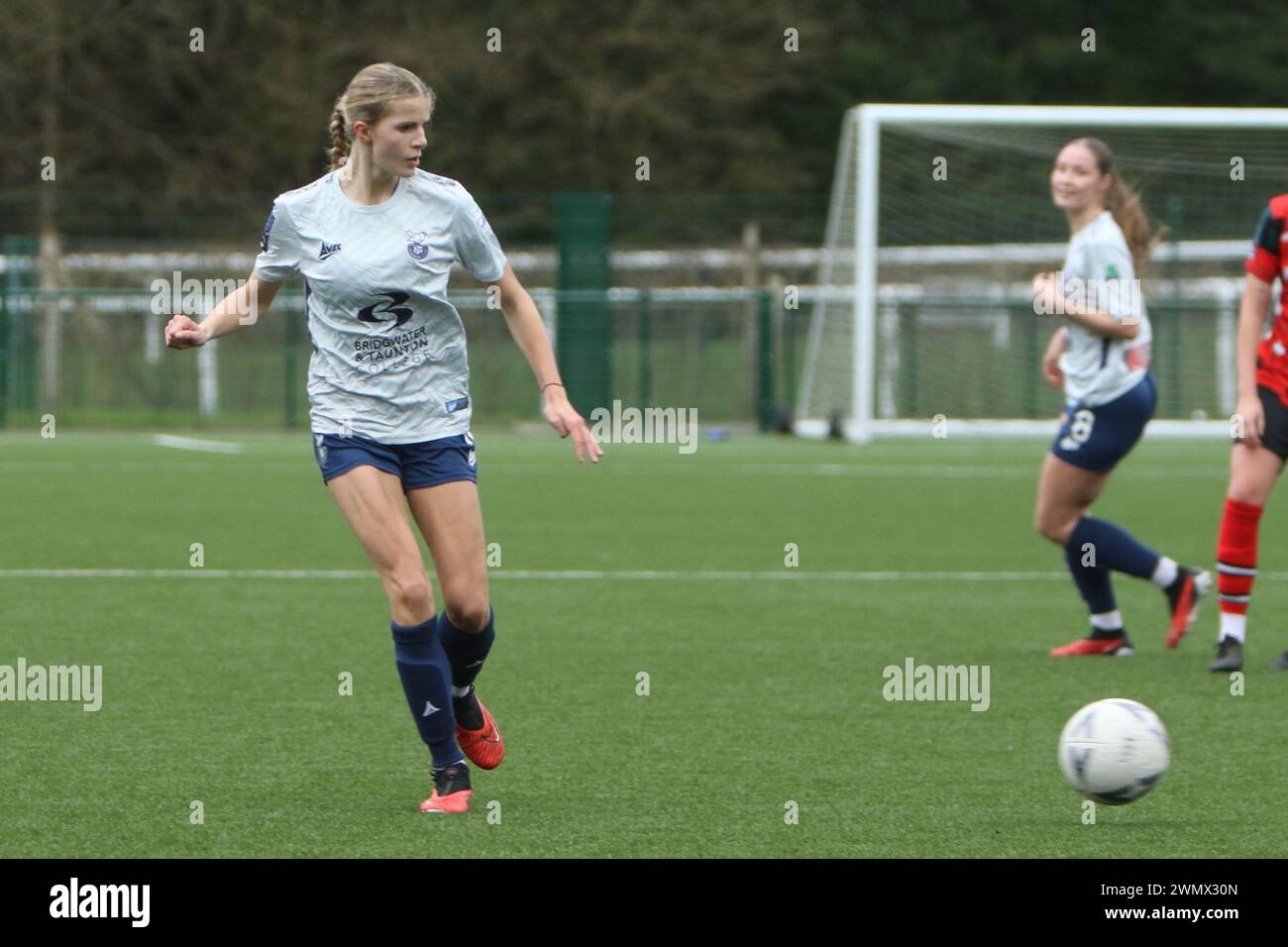 Southampton Women FC vs Bridgwater United Women FC FAWNL 25 febbraio 2024 all'Ascot United FC Foto Stock