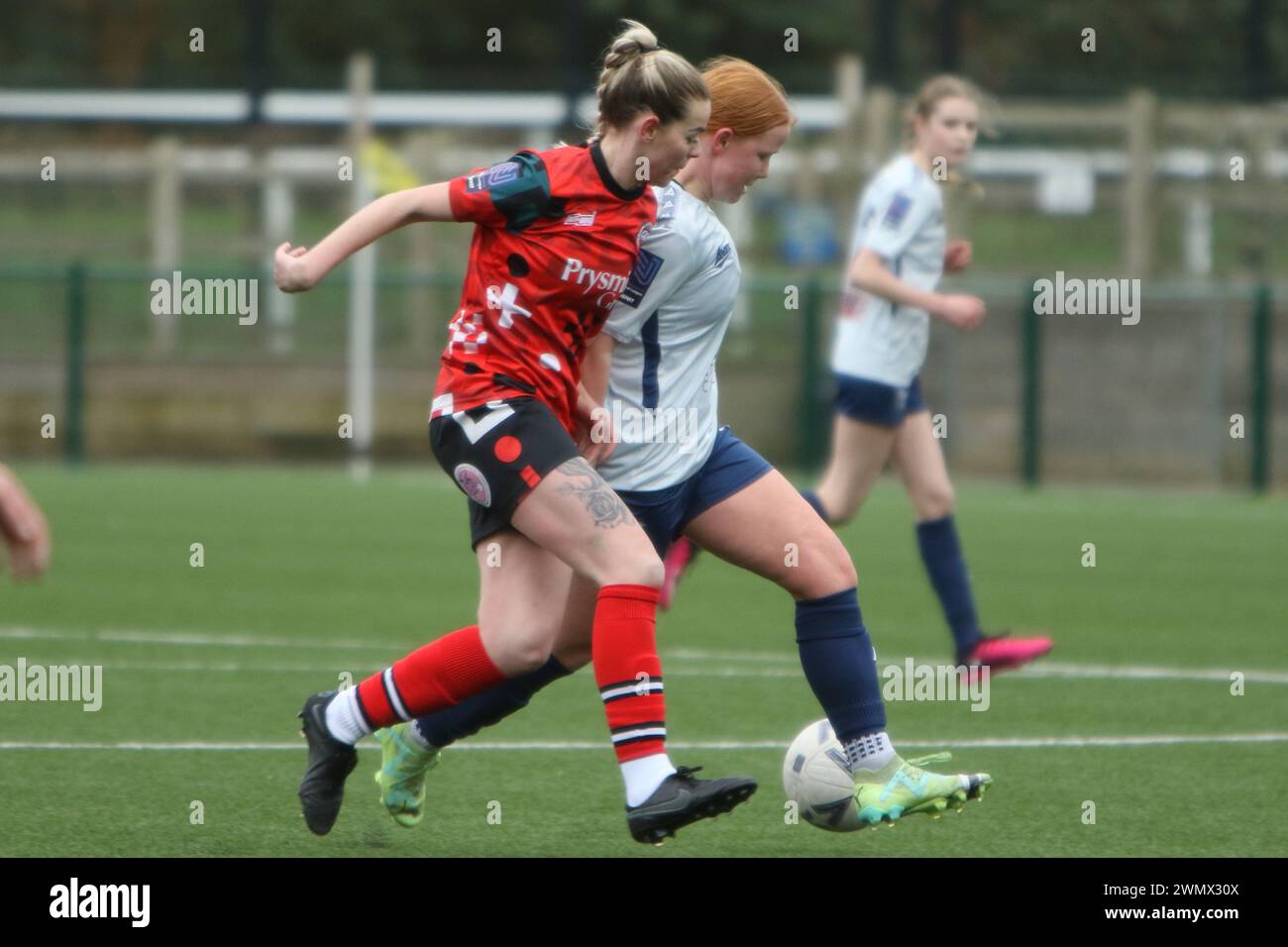 Southampton Women FC vs Bridgwater United Women FC FAWNL 25 febbraio 2024 all'Ascot United FC Foto Stock