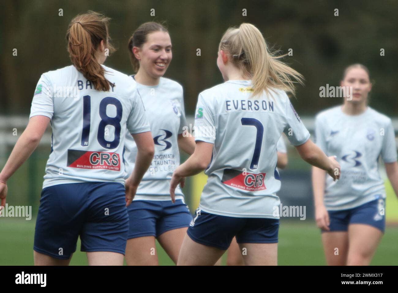 Southampton Women FC vs Bridgwater United Women FC FAWNL 25 febbraio 2024 all'Ascot United FC Foto Stock