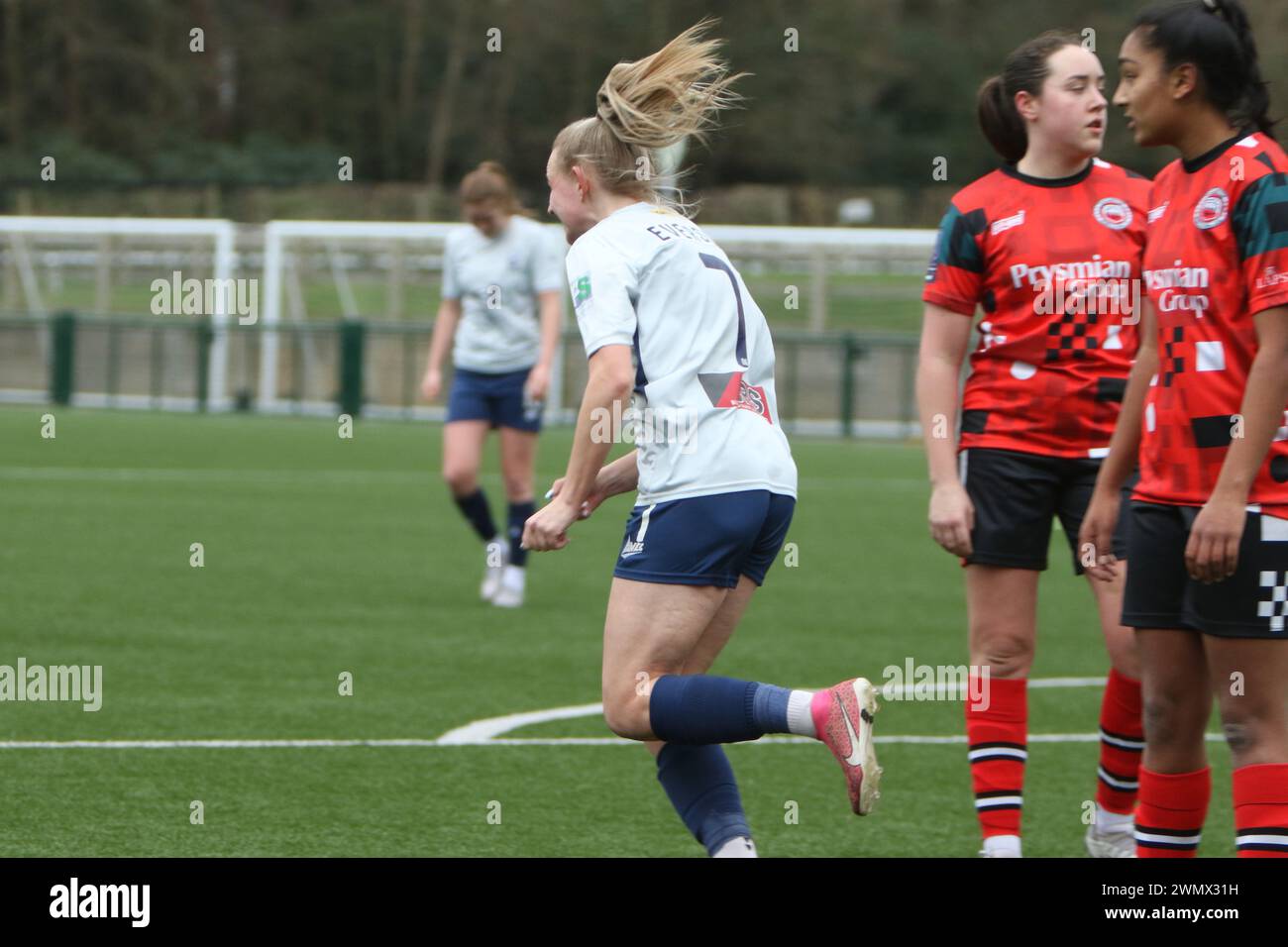 Southampton Women FC vs Bridgwater United Women FC FAWNL 25 febbraio 2024 all'Ascot United FC Foto Stock
