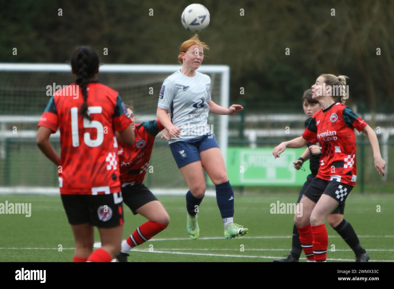 Southampton Women FC vs Bridgwater United Women FC FAWNL 25 febbraio 2024 all'Ascot United FC Foto Stock