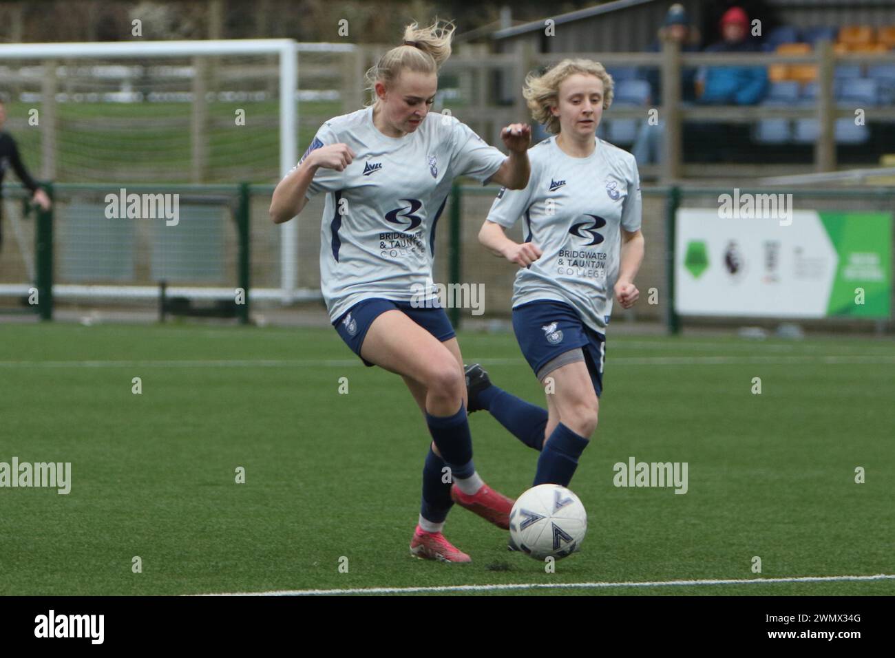 Southampton Women FC vs Bridgwater United Women FC FAWNL 25 febbraio 2024 all'Ascot United FC Foto Stock