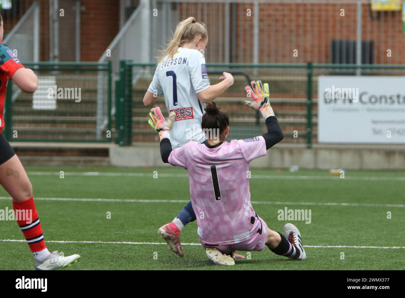 Southampton Women FC vs Bridgwater United Women FC FAWNL 25 febbraio 2024 all'Ascot United FC Foto Stock