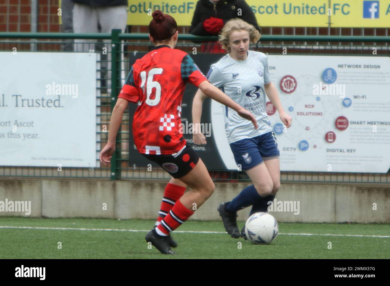 Southampton Women FC vs Bridgwater United Women FC FAWNL 25 febbraio 2024 all'Ascot United FC Foto Stock