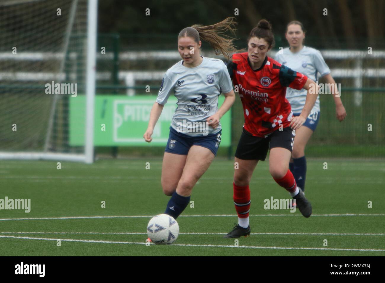 Southampton Women FC vs Bridgwater United Women FC FAWNL 25 febbraio 2024 all'Ascot United FC Foto Stock