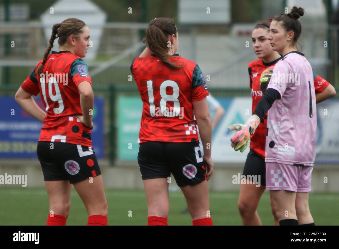 Southampton Women FC vs Bridgwater United Women FC FAWNL 25 febbraio 2024 all'Ascot United FC Foto Stock