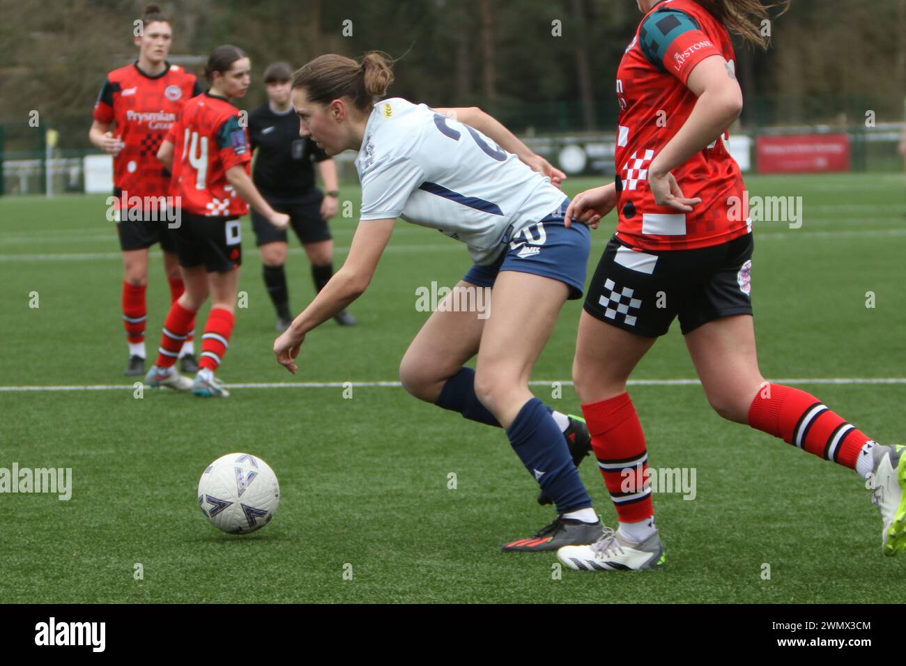 Southampton Women FC vs Bridgwater United Women FC FAWNL 25 febbraio 2024 all'Ascot United FC Foto Stock