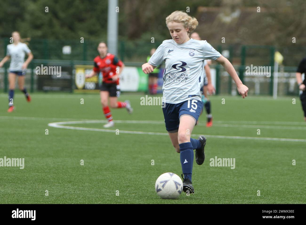 Southampton Women FC vs Bridgwater United Women FC FAWNL 25 febbraio 2024 all'Ascot United FC Foto Stock