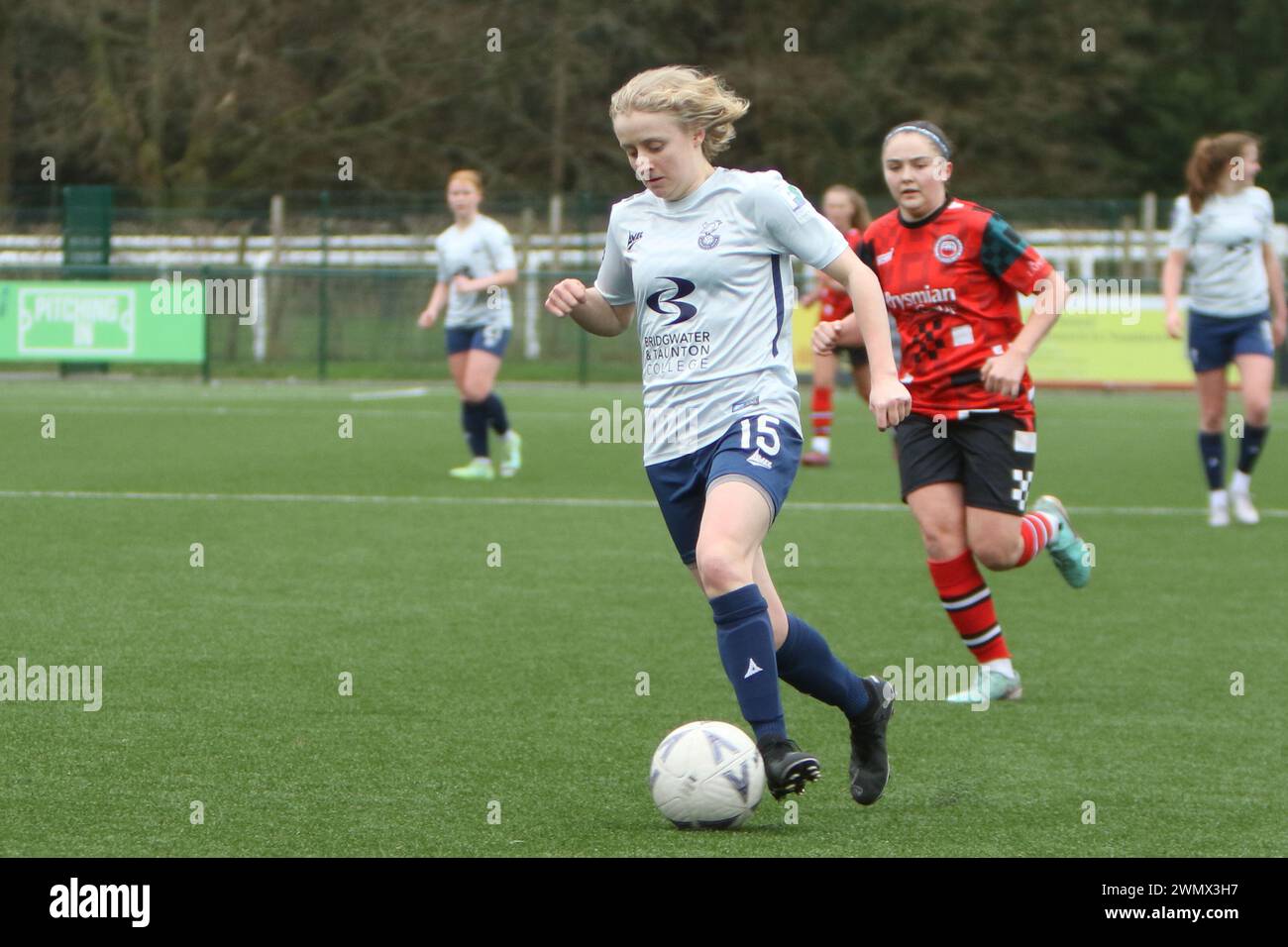 Southampton Women FC vs Bridgwater United Women FC FAWNL 25 febbraio 2024 all'Ascot United FC Foto Stock