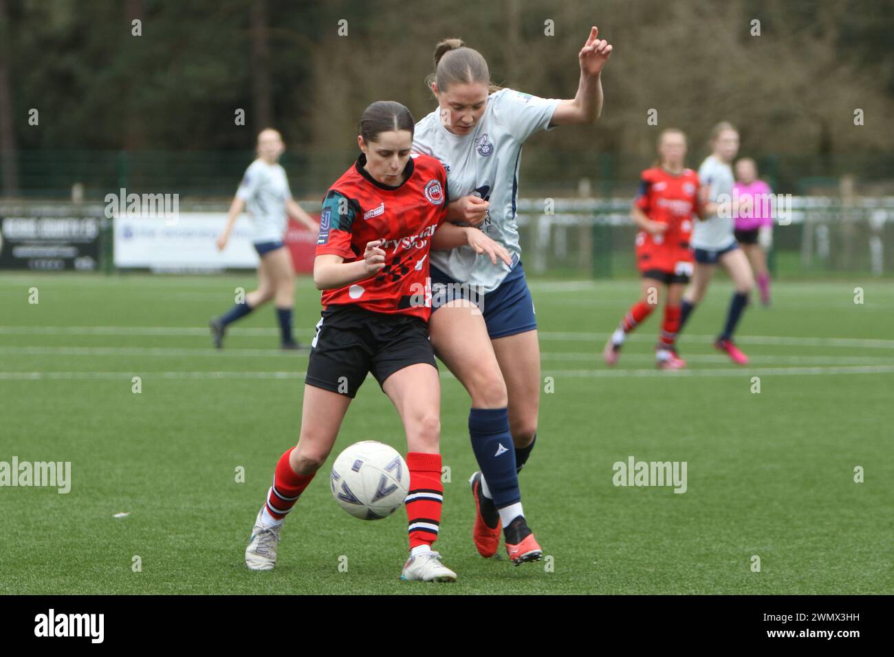 Southampton Women FC vs Bridgwater United Women FC FAWNL 25 febbraio 2024 all'Ascot United FC Foto Stock