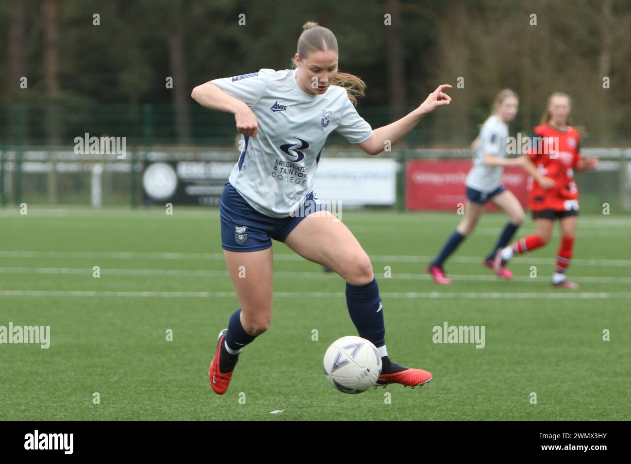 Southampton Women FC vs Bridgwater United Women FC FAWNL 25 febbraio 2024 all'Ascot United FC Foto Stock