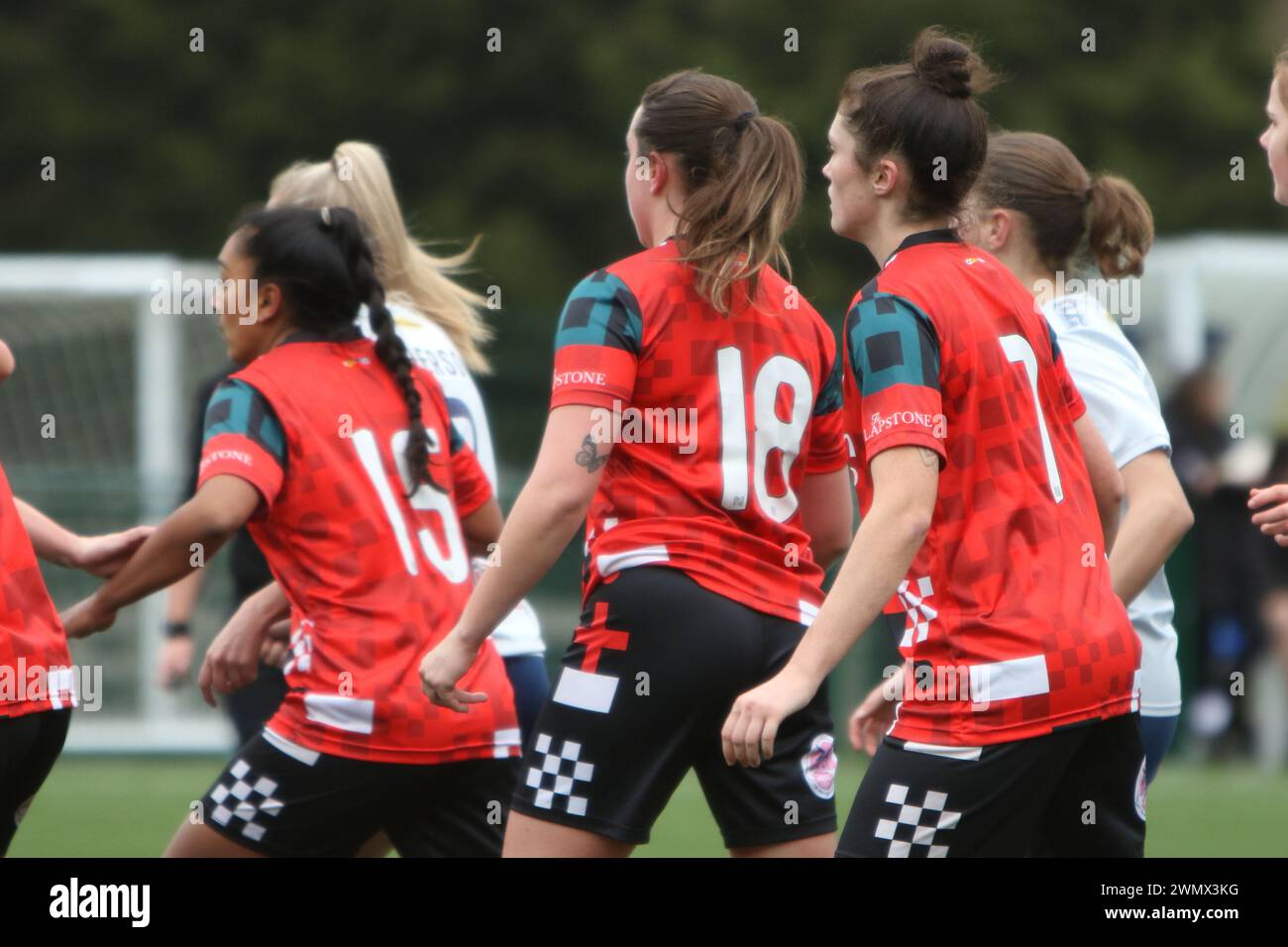 Southampton Women FC vs Bridgwater United Women FC FAWNL 25 febbraio 2024 all'Ascot United FC Foto Stock
