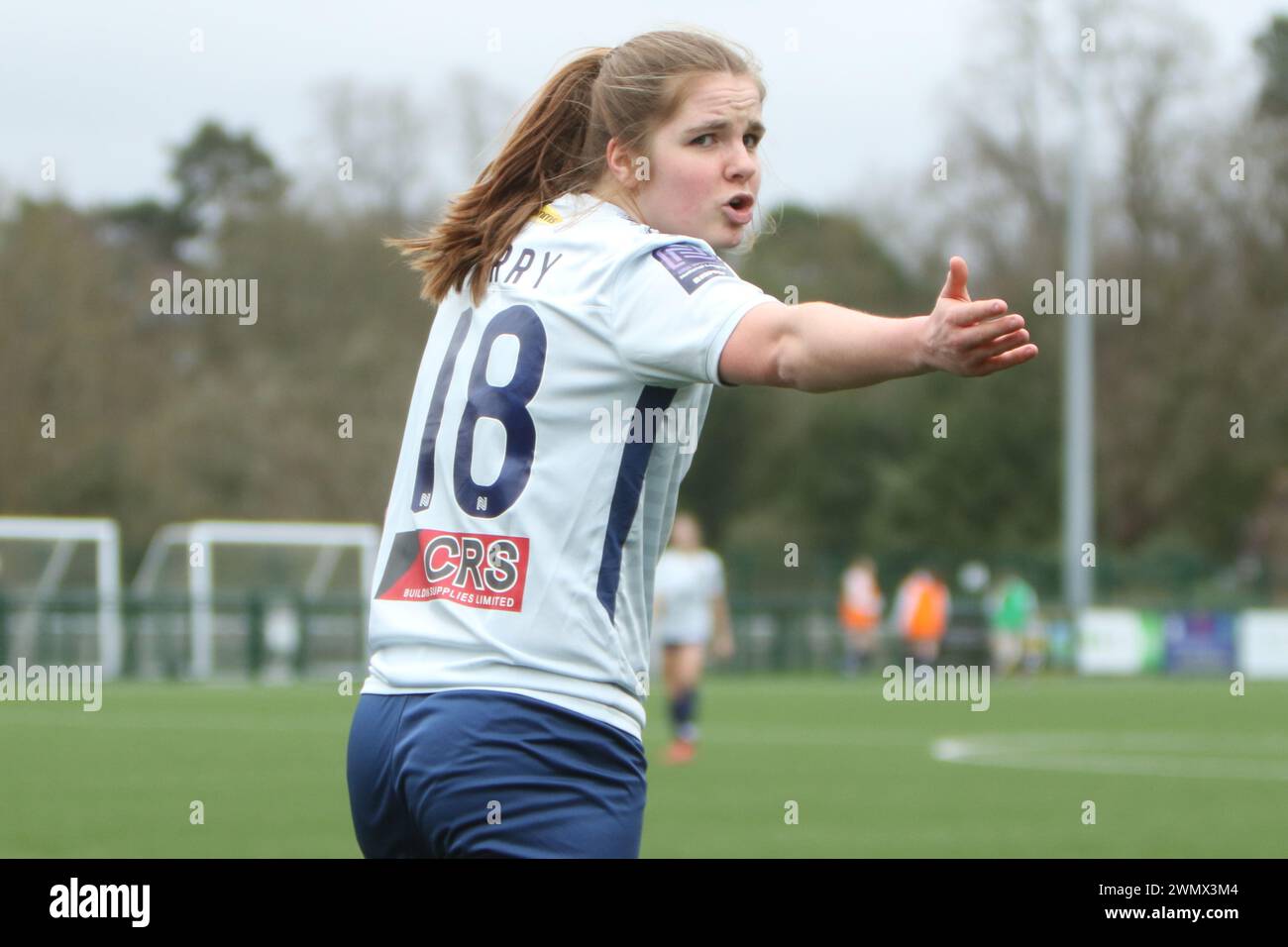 Southampton Women FC vs Bridgwater United Women FC FAWNL 25 febbraio 2024 all'Ascot United FC Foto Stock