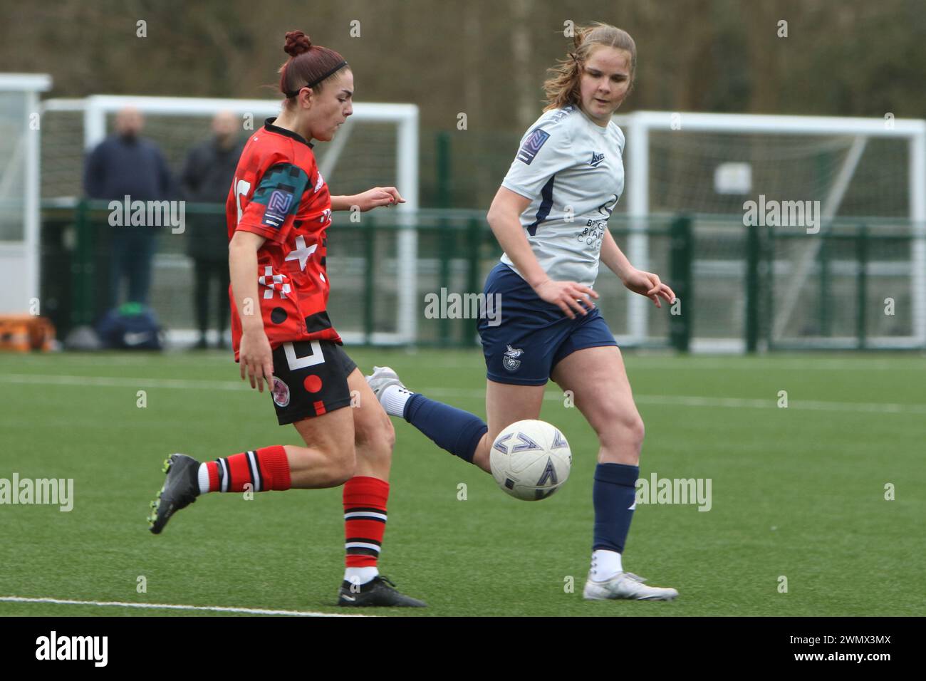 Southampton Women FC vs Bridgwater United Women FC FAWNL 25 febbraio 2024 all'Ascot United FC Foto Stock