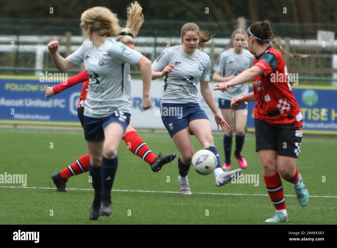 Southampton Women FC vs Bridgwater United Women FC FAWNL 25 febbraio 2024 all'Ascot United FC Foto Stock