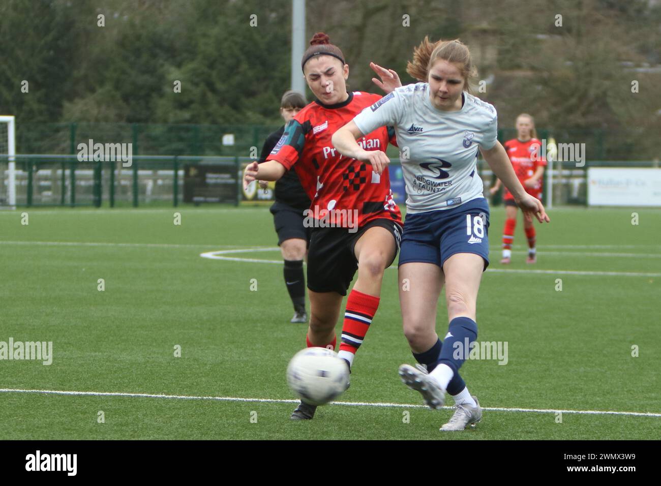 Southampton Women FC vs Bridgwater United Women FC FAWNL 25 febbraio 2024 all'Ascot United FC Foto Stock
