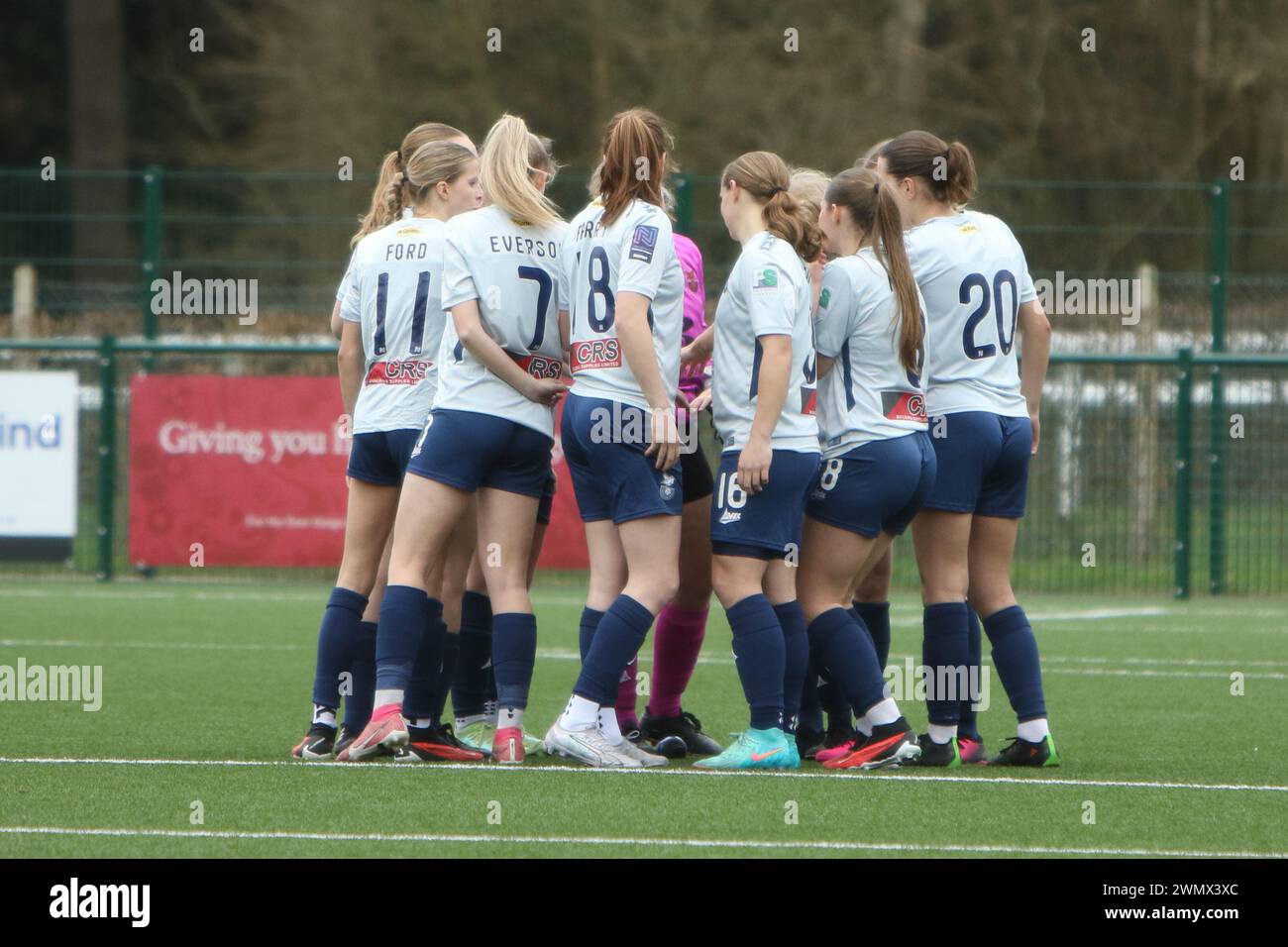 Southampton Women FC vs Bridgwater United Women FC FAWNL 25 febbraio 2024 all'Ascot United FC Foto Stock