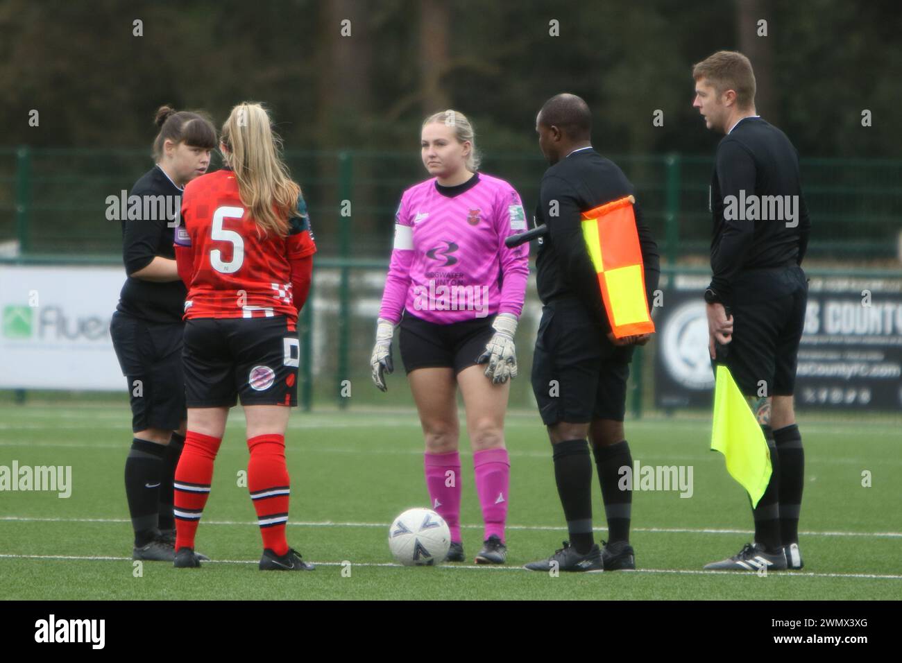 Southampton Women FC vs Bridgwater United Women FC FAWNL 25 febbraio 2024 all'Ascot United FC Foto Stock