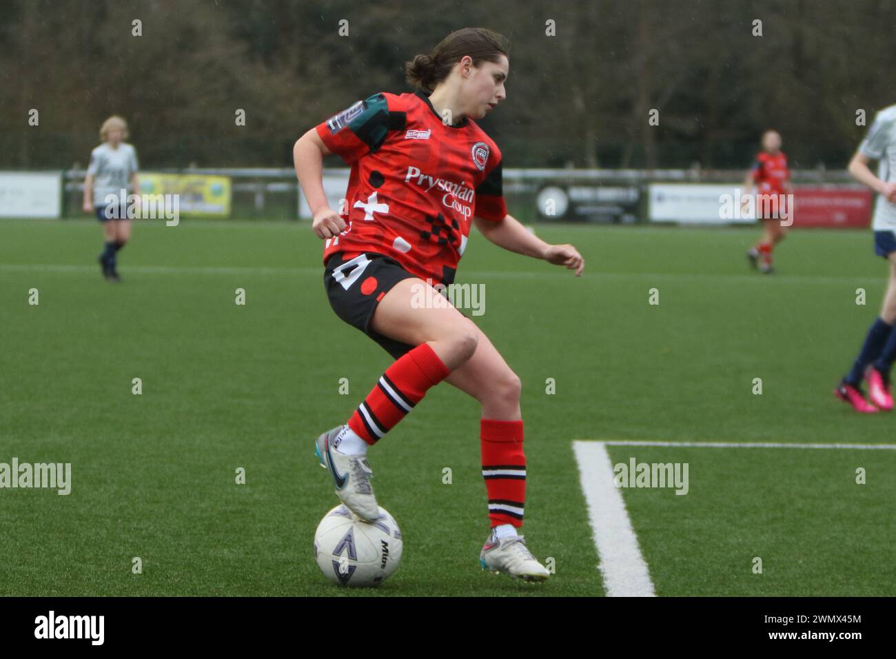 Southampton Women FC vs Bridgwater United Women FC FAWNL 25 febbraio 2024 all'Ascot United FC Foto Stock