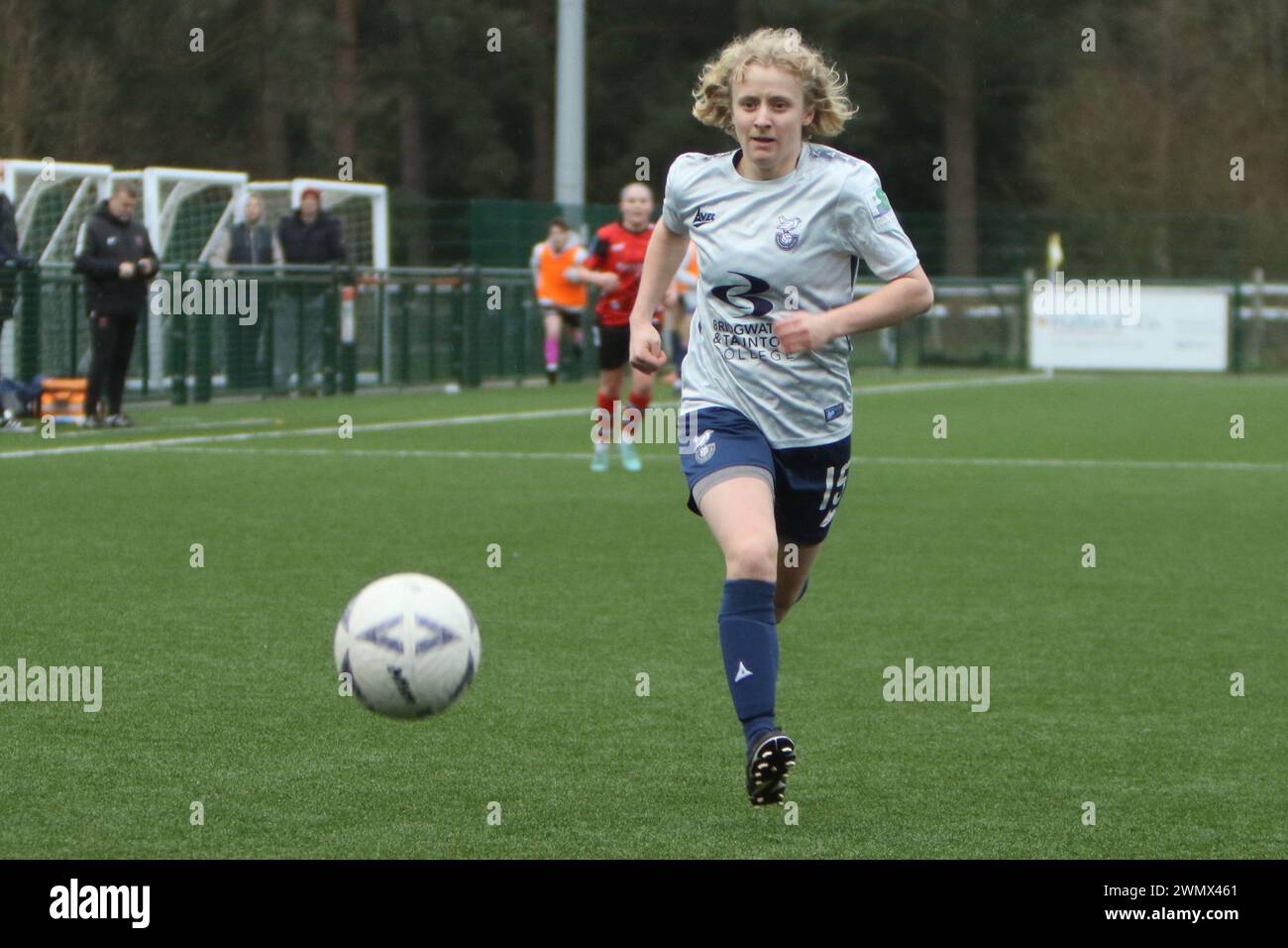 Southampton Women FC vs Bridgwater United Women FC FAWNL 25 febbraio 2024 all'Ascot United FC Foto Stock