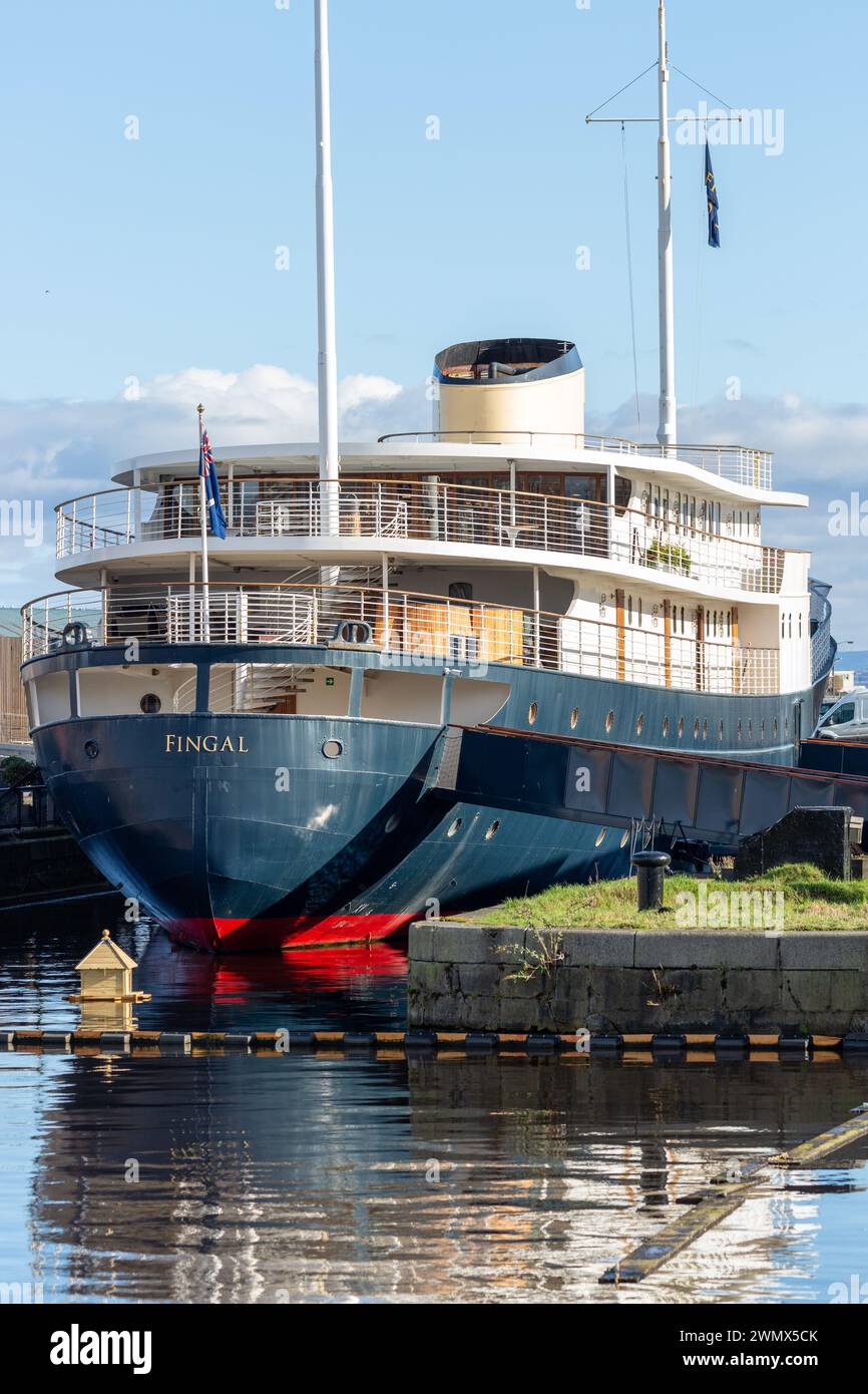 Il Fingal Luxury hotel nel porto di Leith, Edimburgo. Foto Stock