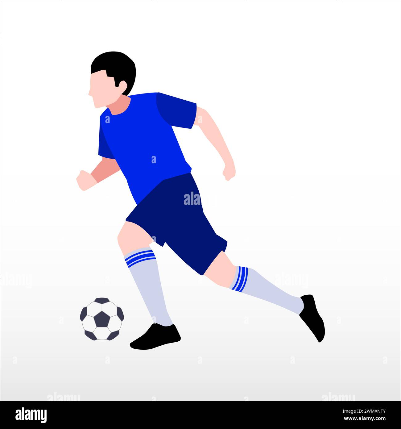 design di illustrazione artistica concetto di calcio giocatore calcio calcio calcio la palla Illustrazione Vettoriale