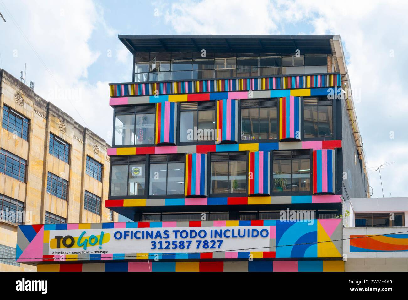 Colombia, distretto di Cundinamarca, Bogotà, centro città, Street art Foto Stock
