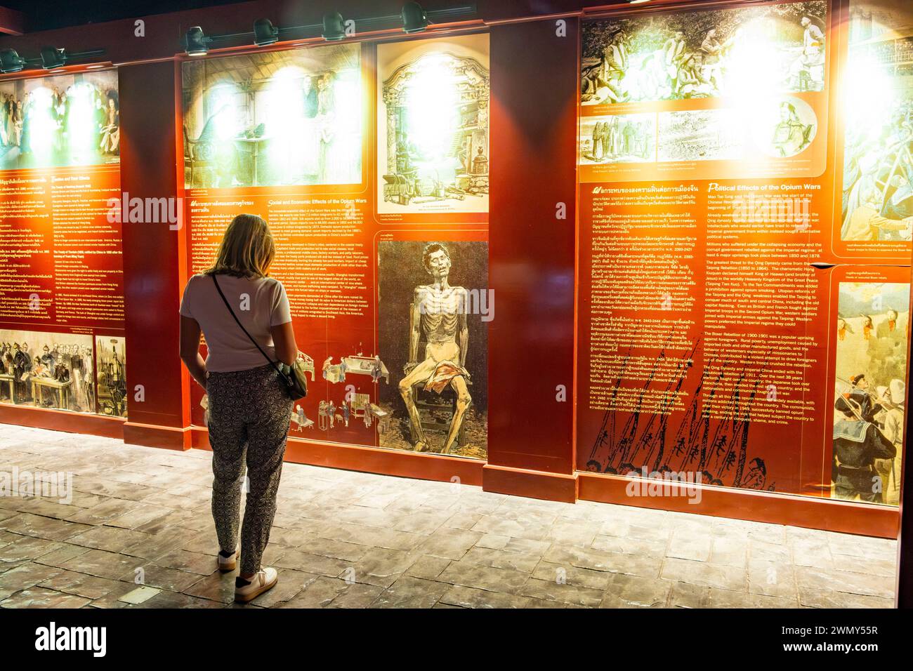 Thailandia, provincia di Chiang Rai, SOP Ruak, Triangolo d'Oro, Museo della sala dell'oppio Foto Stock