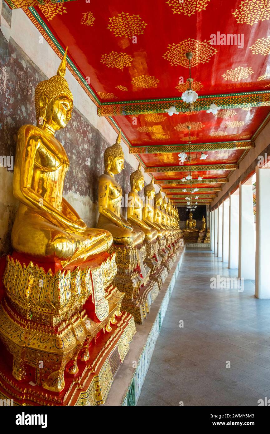 Thailandia, Bangkok, Wat Suthat tempio Foto Stock