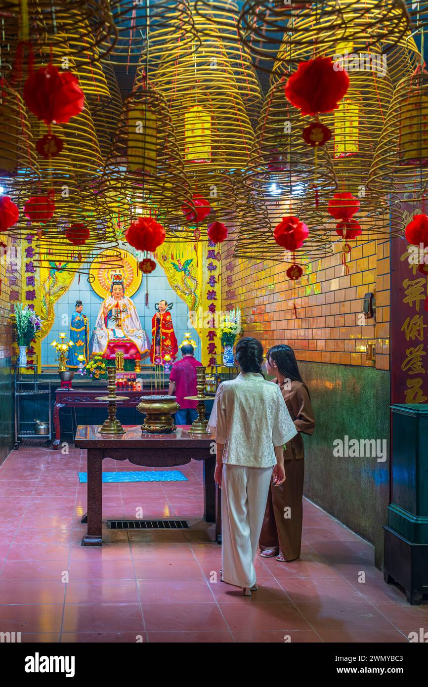 Vietnam, Delta del Mekong, CAN Tho, pagoda buddista ONG Foto Stock