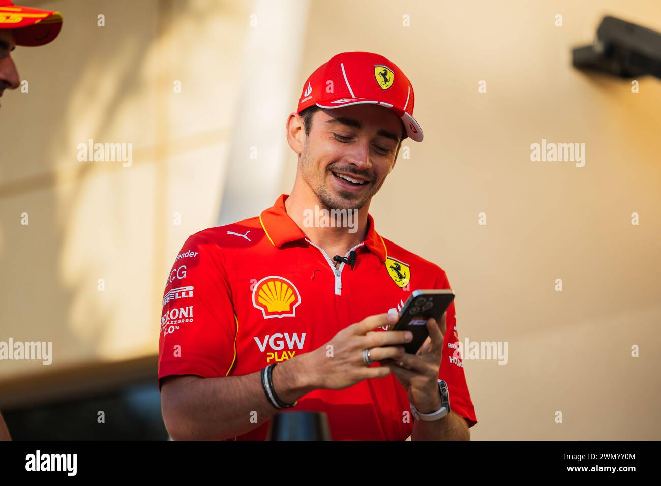 MANAMA, BAHREIN, circuito internazionale del Bahrein, 28.feb.2024: Charles Leclerc di Monaco e Scuderia Ferrari Formula uno Gran Premio del Bahrain Foto Stock