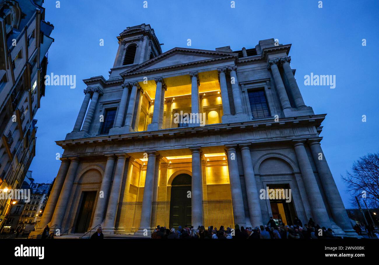 CHIESA DI SAINT EUSTACHE PARIGI Foto Stock