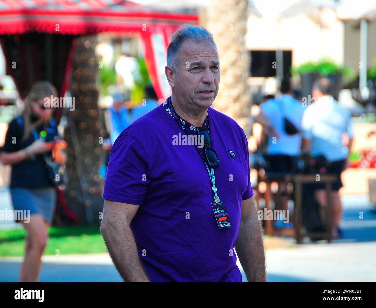 28 febbraio 2024, Bahrain International Circuit, Sakhir, Formula 1 Gulf Air Bahrain Grand Prix 2024, nella foto commentatore RTL Kai Ebel Foto Stock