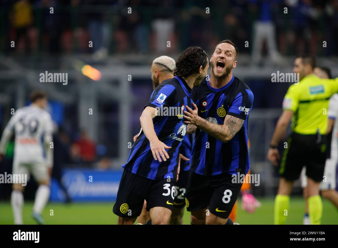 Milan, 28 febbraio 2024, serie A italiana, Inter FC vs Atalanta BC crediti: Nderim Kaceli/Alamy Live News Foto Stock