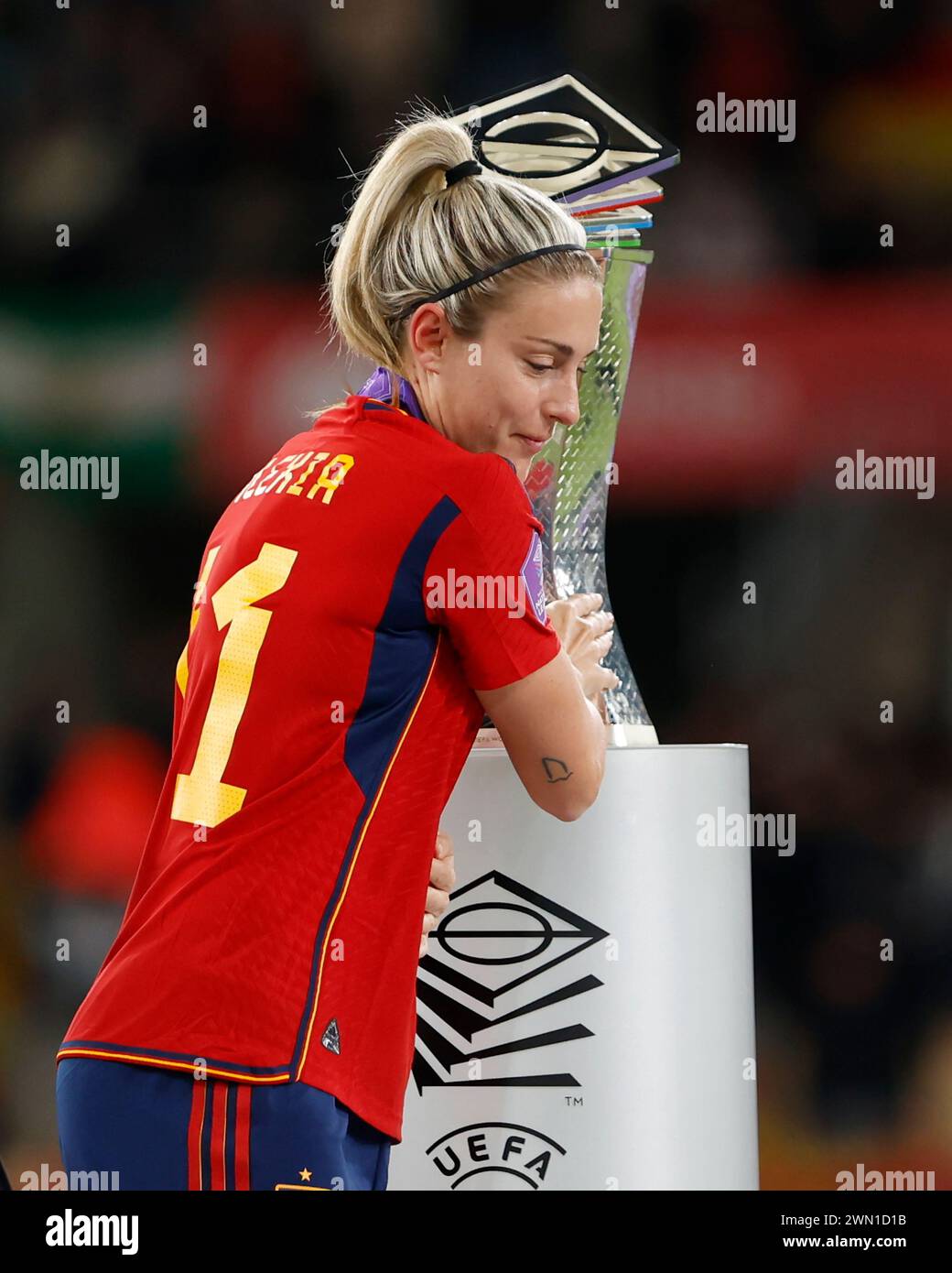 Alexia Putellas di Spagna durante la finale della UEFA Women's Nations League tra Spagna e Francia, giocata allo Stadio Olimpico della Cartuja il 28 febbraio 2024 a Siviglia, Spagna. (Foto di Andres Gongora/PRESSINPHOTO) credito: PRESSINPHOTO SPORTS AGENCY/Alamy Live News Foto Stock