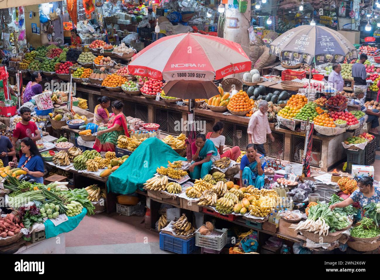 Mercato Comunale Panjim Goa in India Foto Stock