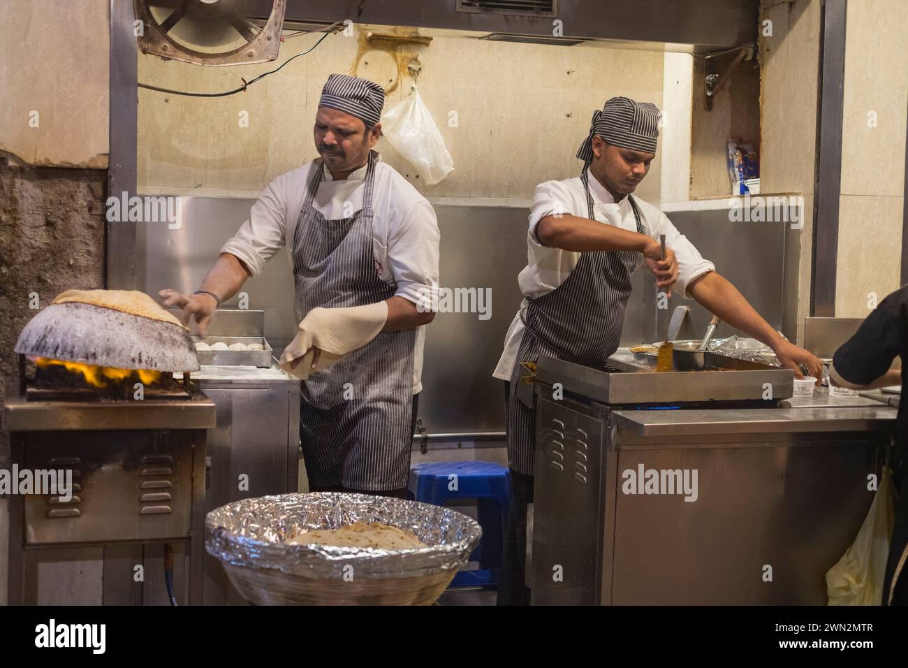 Chiosco di cibo Bademiya Colaba Mumbai Bombay Maharashtra India Foto Stock
