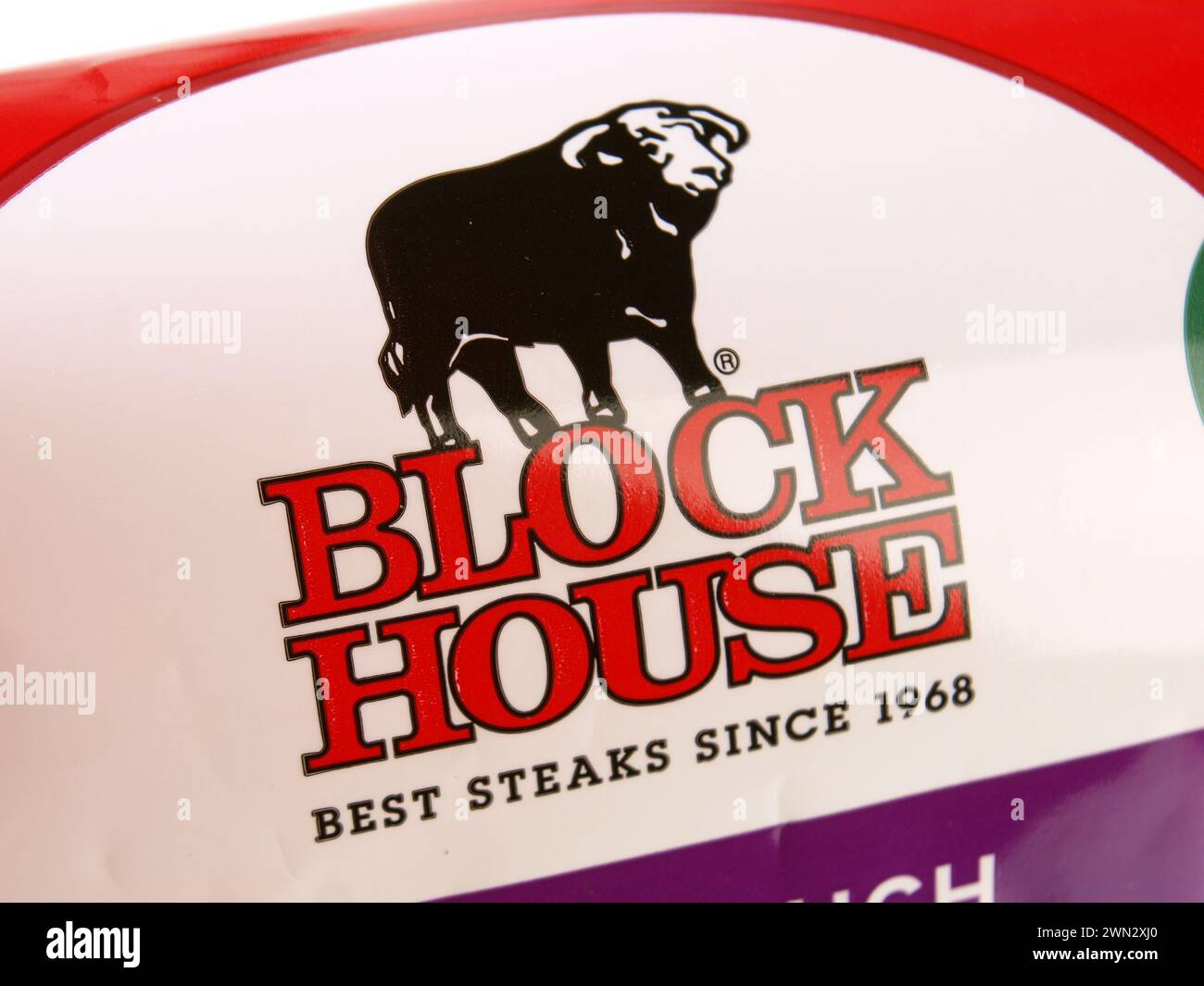 Logo e simbolo Block House Foto Stock