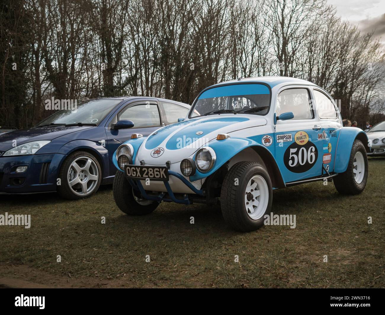 VW Beetle in stile Baja Bug al Banbury Car & Bike Meet Foto Stock