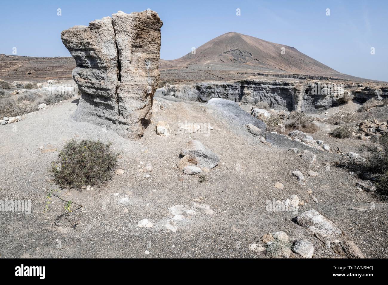 Città stratificata, Antigua rofera de Teseguite, Lanzarote, Isole Canarie, Spagna Foto Stock