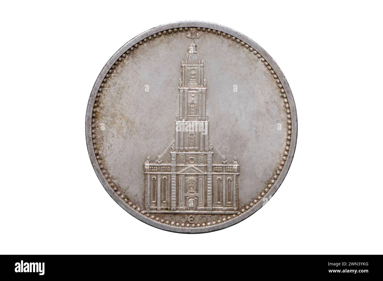 1935 moneta d'argento da 5 Reichsmark Foto Stock