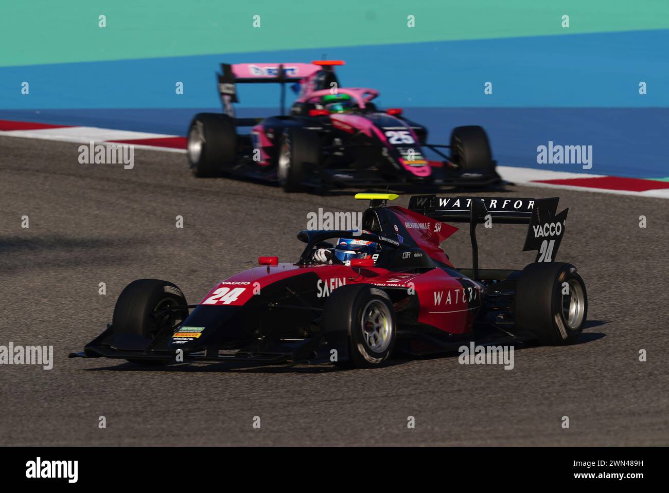 Laurens van Hoepen del Gran Premio D'ARTE durante le qualifiche di Formula 3 al circuito Internazionale del Bahrain, Sakhir. Data foto: Giovedì 29 febbraio 2024. Foto Stock