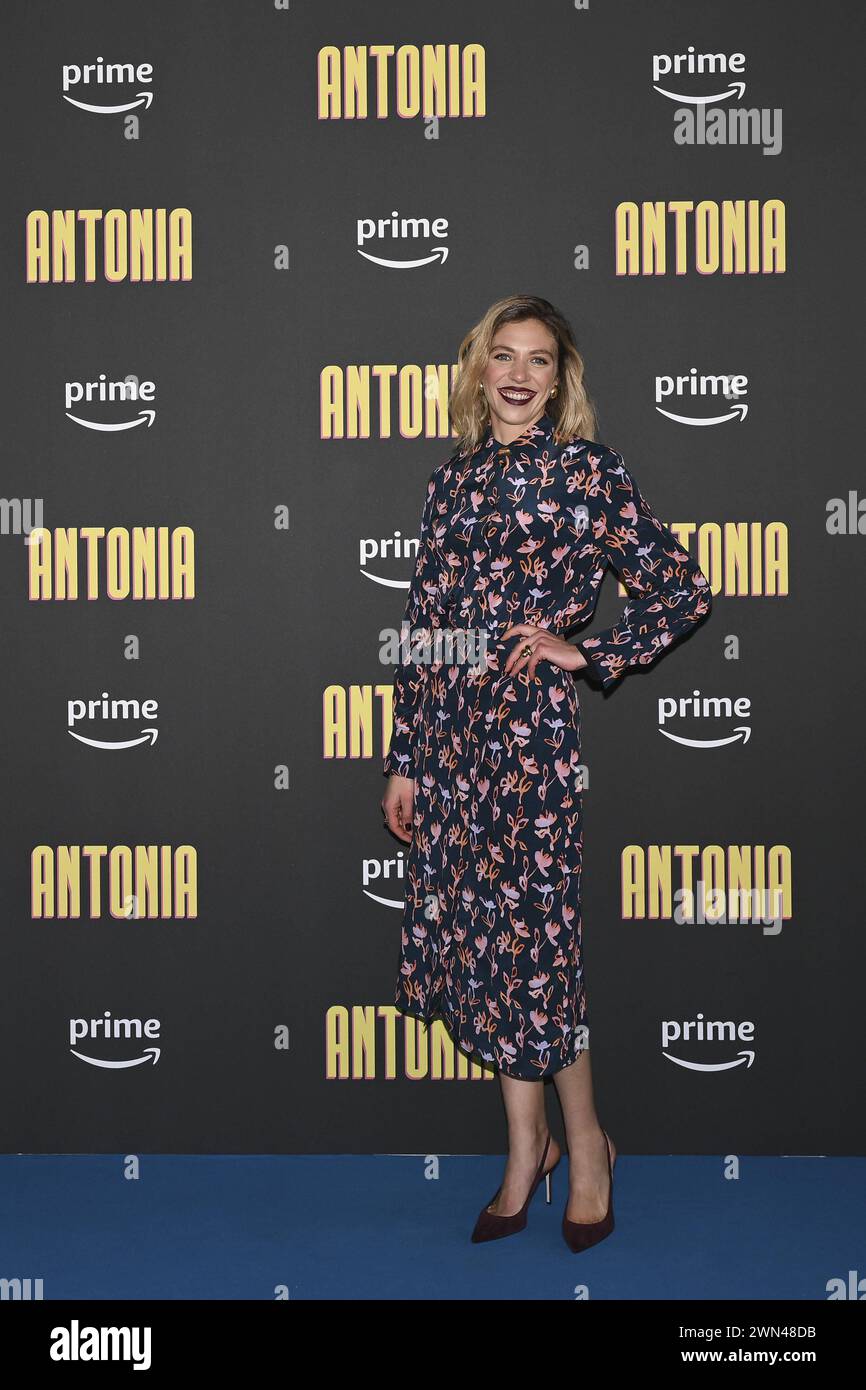 News - Photo Call ANTONIA Barbara Chichiarelli durante la Photocall del film ANTONIA, 29 febbraio 2024 al Cinema Barberini, Roma, Italia Roma Cinema Barberini Italia Copyright: XDomenicoxCippitellix/xLiveMediax LPN 1256571 Foto Stock