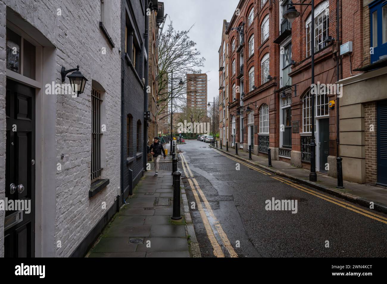 Bermondsey, Londra, Regno Unito: Tyers Gate, una piccola strada che porta da Bermondsey Street nel quartiere londinese di Southwark. Foto Stock